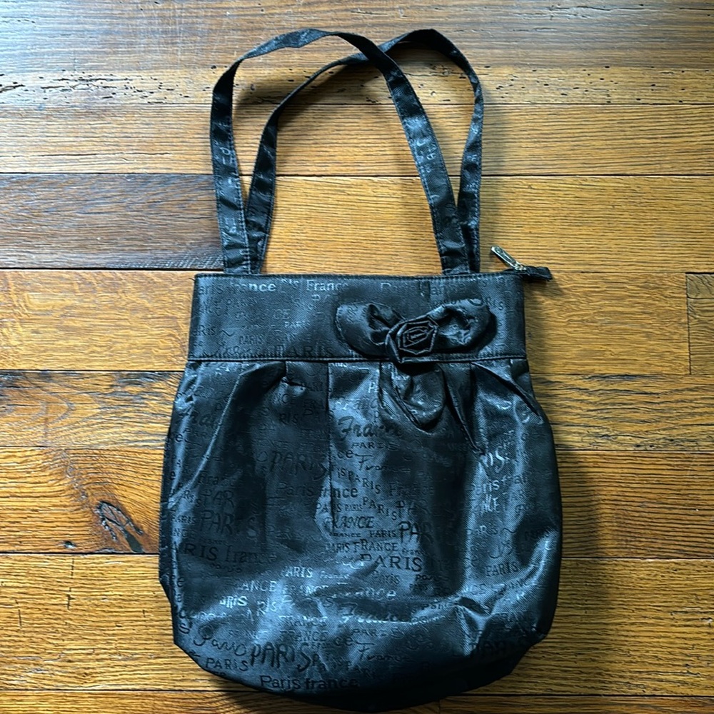 NWOT Paris France Nylon Tote Bag